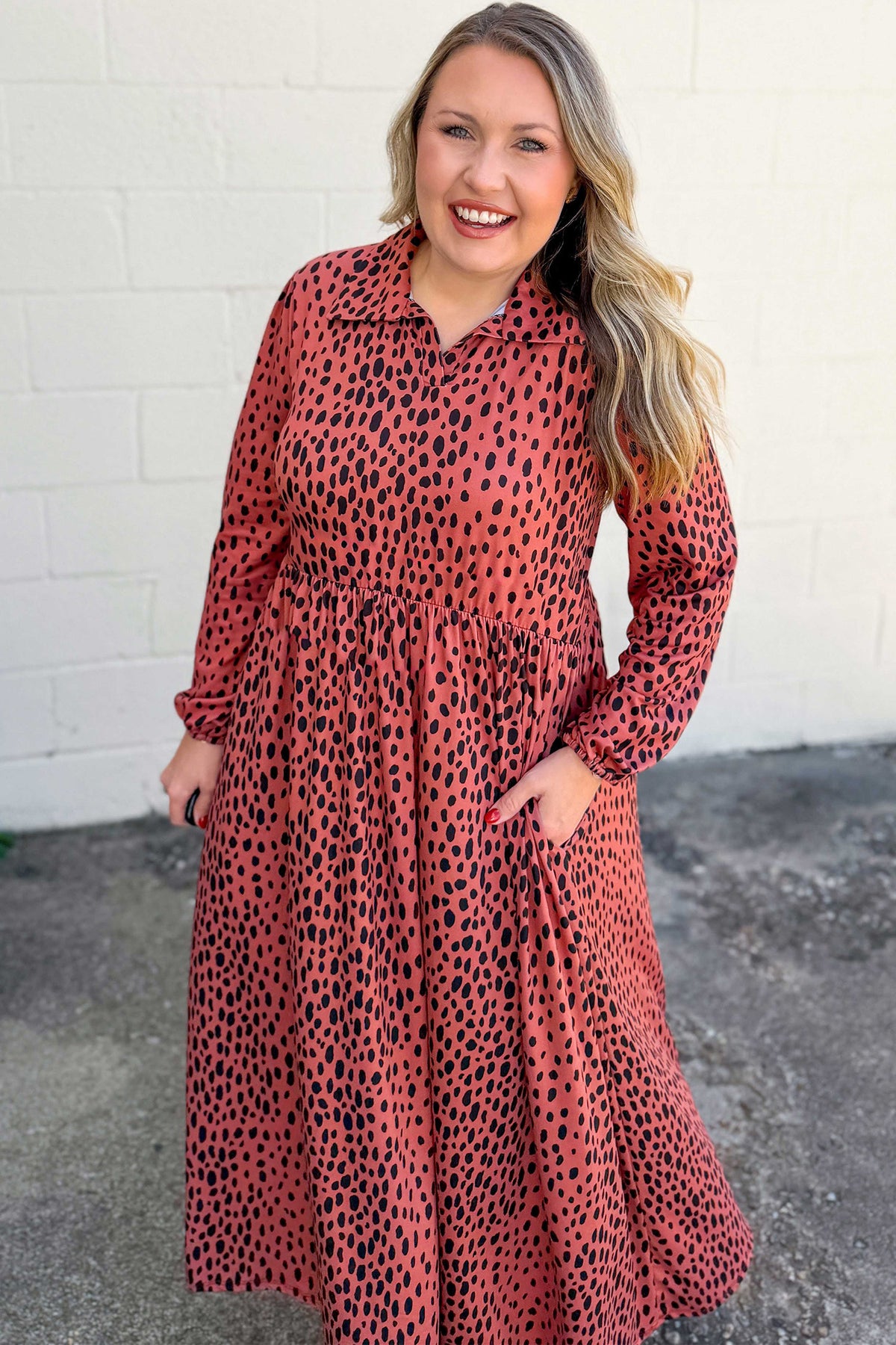 Vestido leopardo rojo