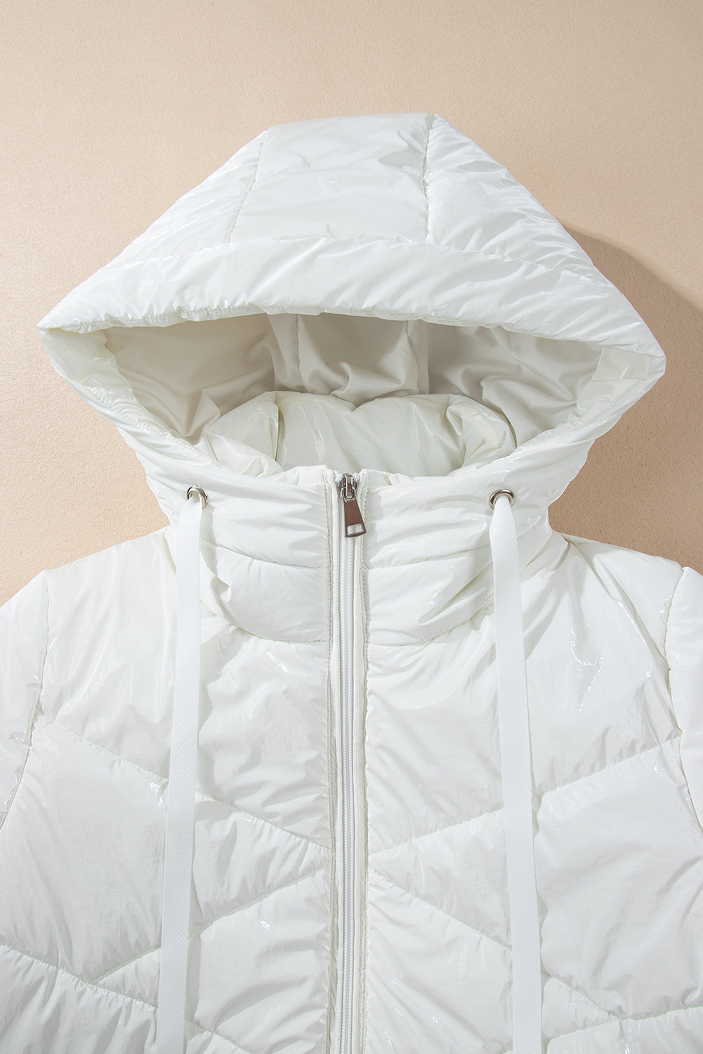 Chaqueta acolchada blanca