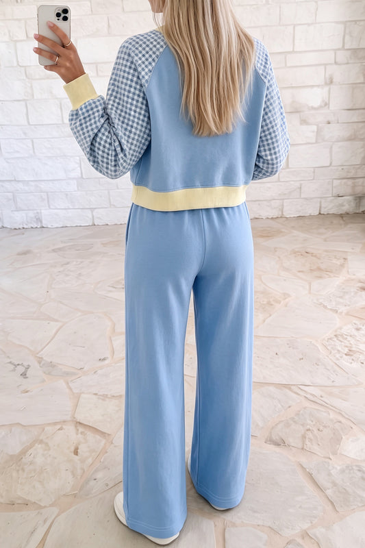 Conjunto azul combinado