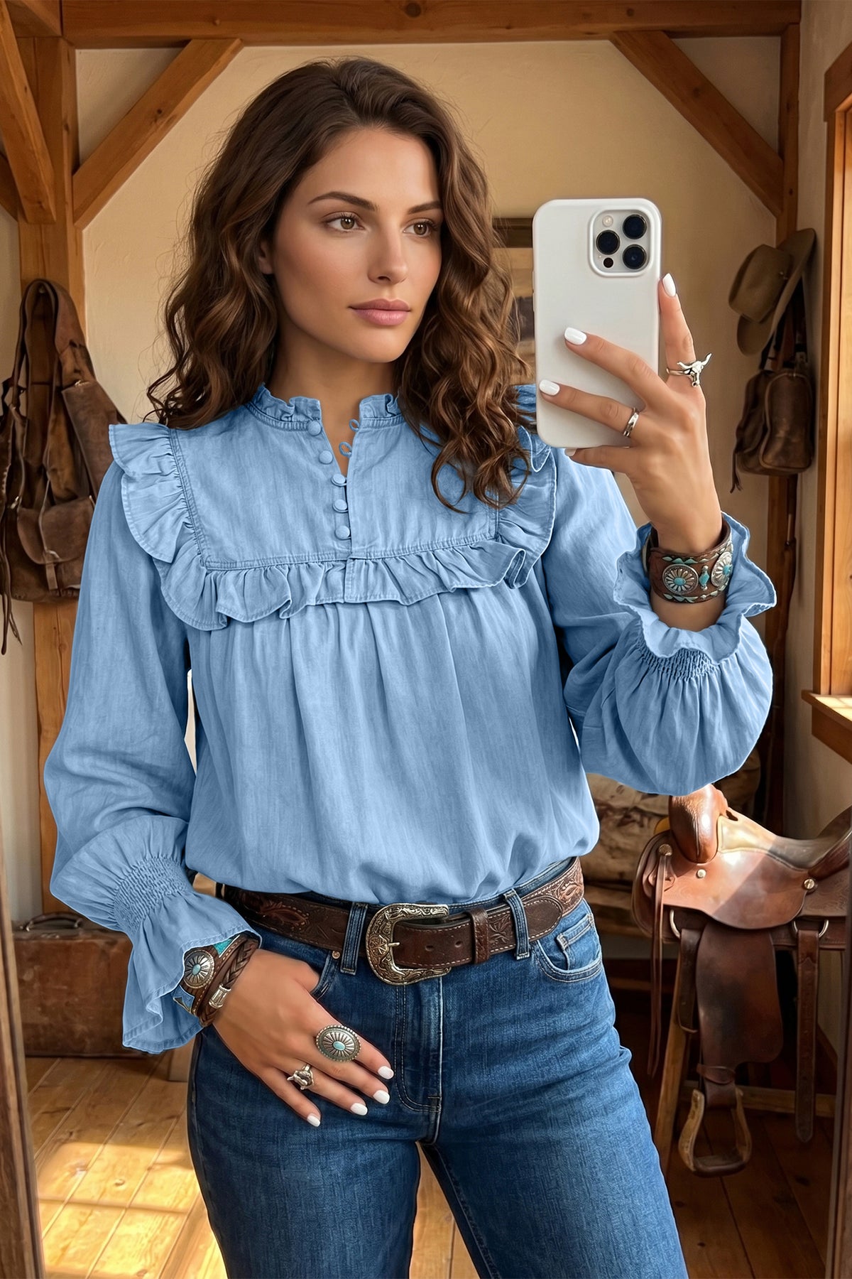 Blusa azul