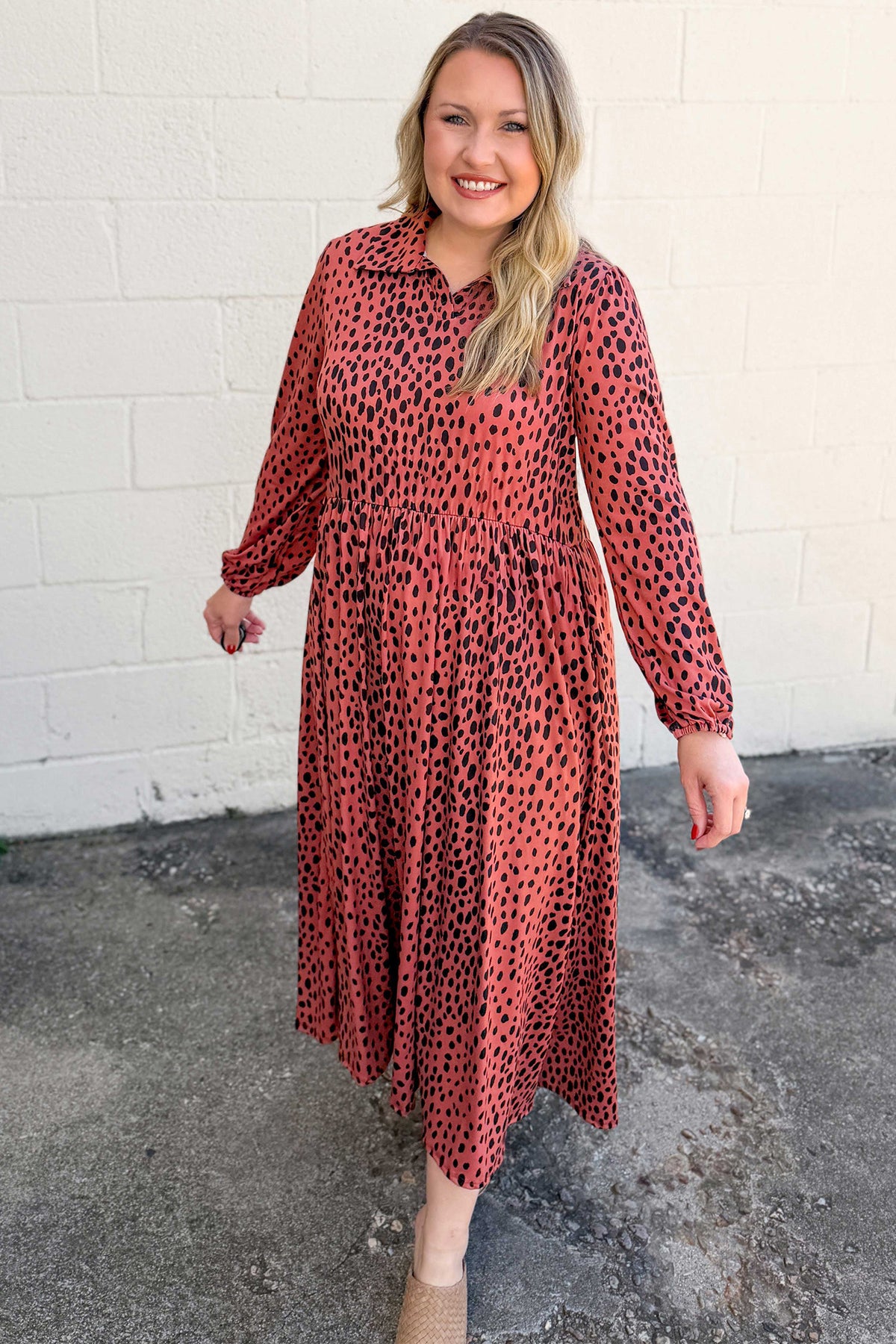 Vestido leopardo rojo