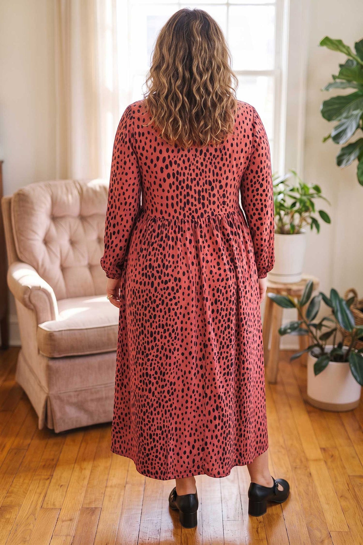 Vestido leopardo rojo