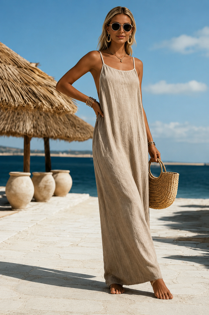 Vestido Anabelle Largo con Escote Halter