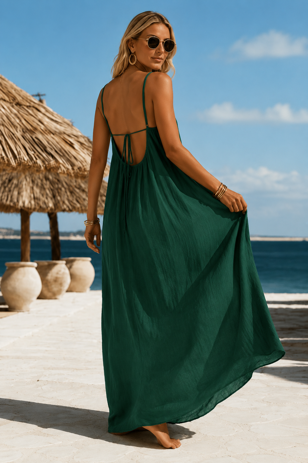 Vestido Anabelle Largo con Escote Halter