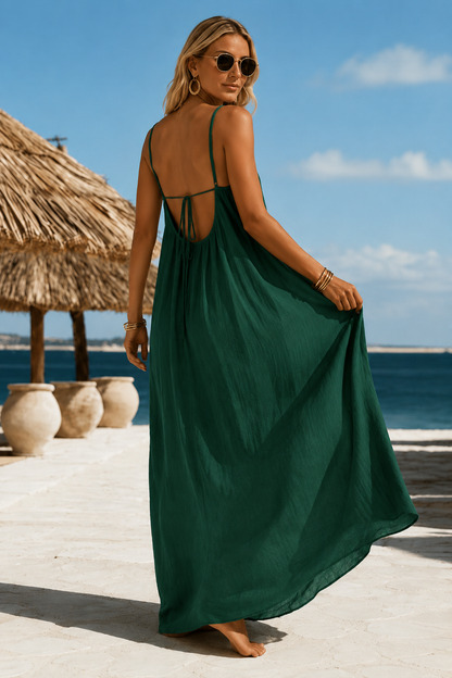 Vestido Anabelle Largo con Escote Halter