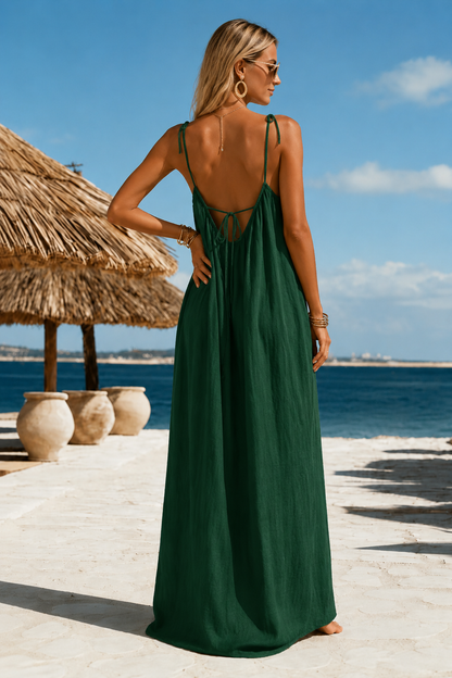 Vestido Anabelle Largo con Escote Halter