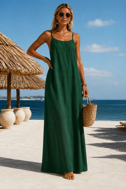 Vestido Anabelle Largo con Escote Halter