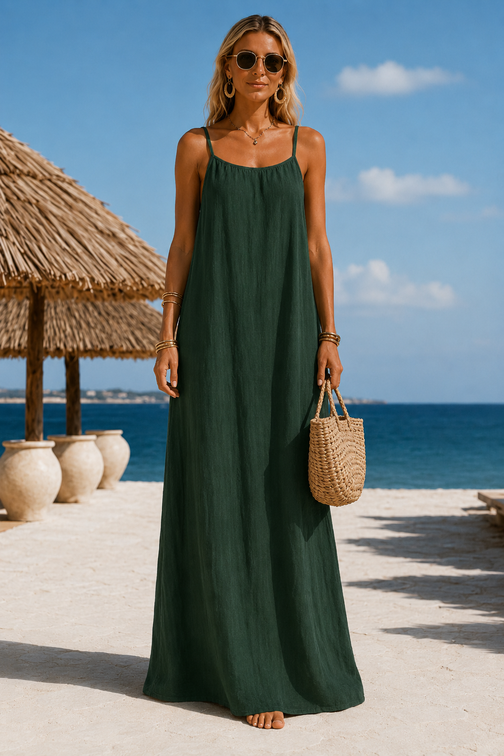 Vestido Anabelle Largo con Escote Halter