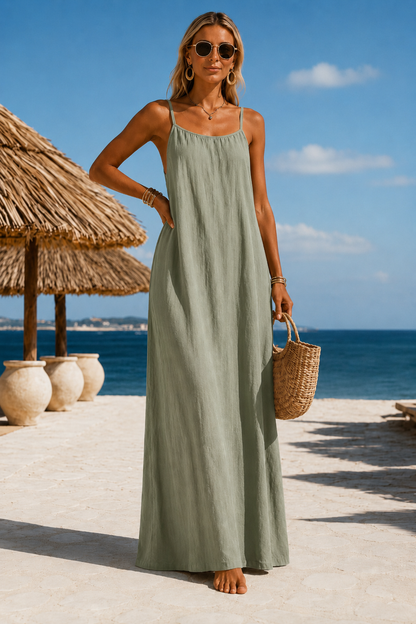 Vestido Anabelle Largo con Escote Halter