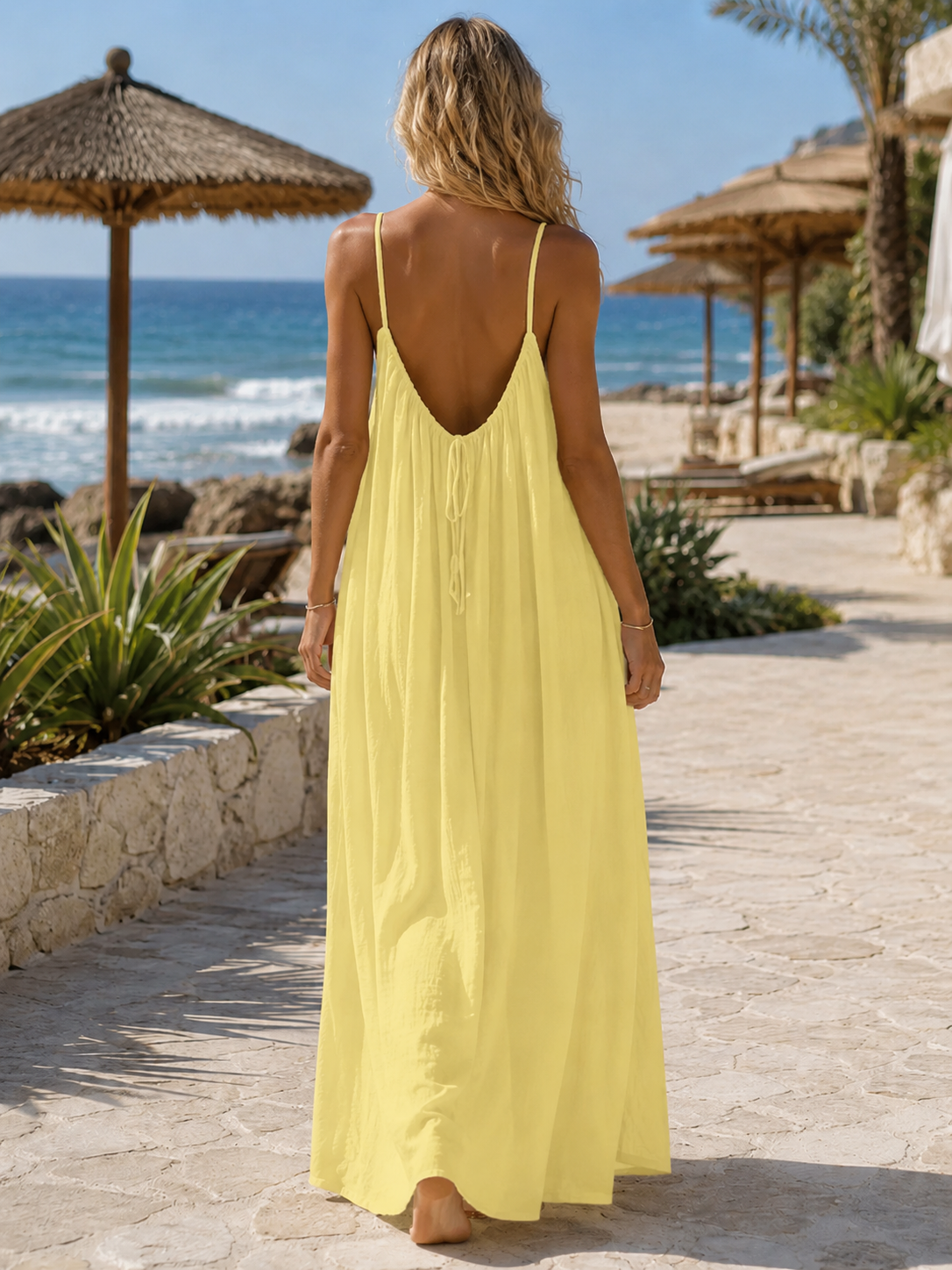 Vestido Anabelle Largo con Escote Halter