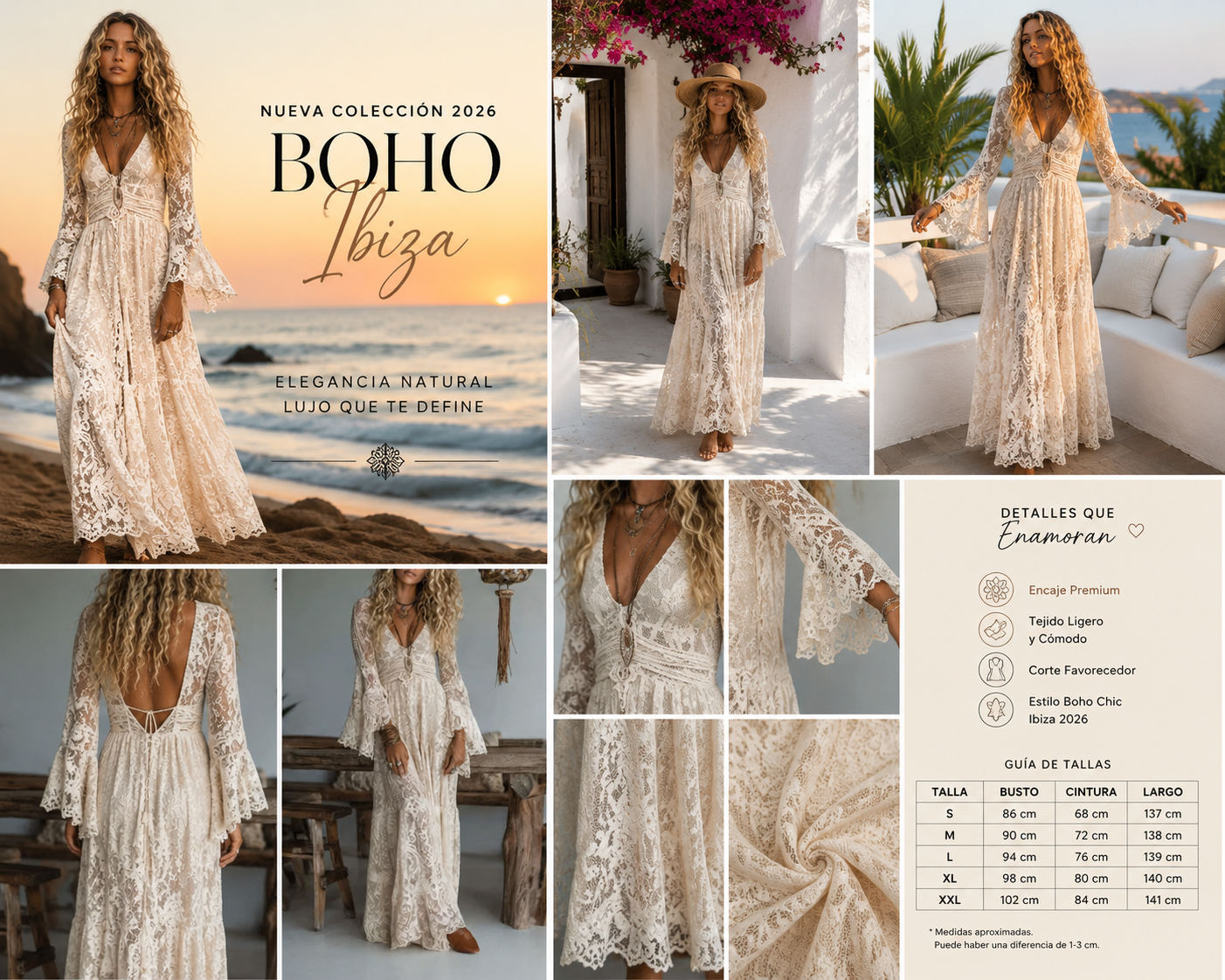 Vestido Bohemio Encanto Ibiza™ – Elegancia Natural de Verano