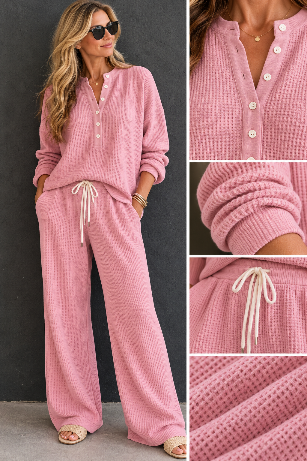 Conjunto de punto gofre