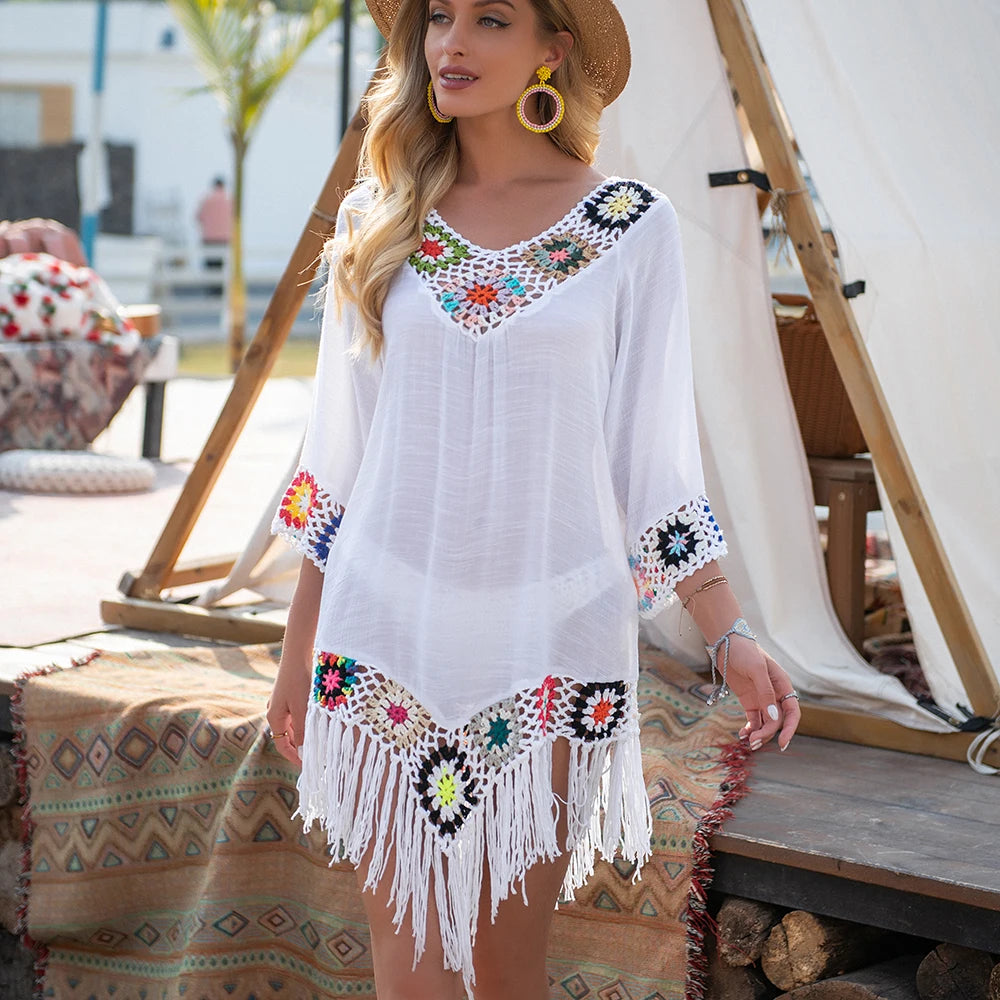 Túnica Crochet Boho