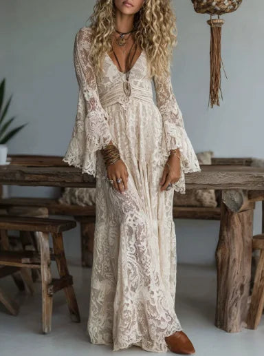 Vestido Bohemio Encanto Ibiza™ – Elegancia Natural de Verano