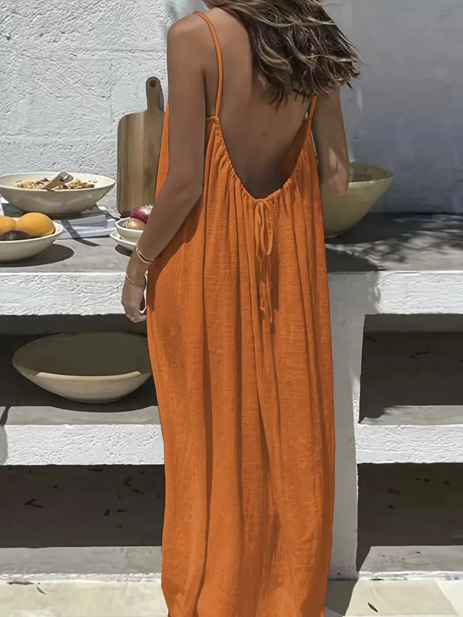 Vestido Anabelle Largo con Escote Halter