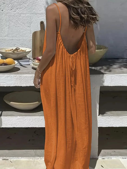 Vestido Anabelle Largo con Escote Halter