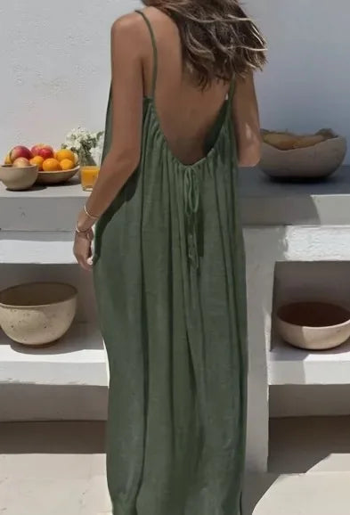 Vestido Anabelle Largo con Escote Halter