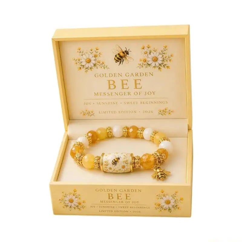 Pulsera de cuentas de cristal en caja de regalo de BB Bellezachic, accesorio elegante y brillante para ocasiones especiales.