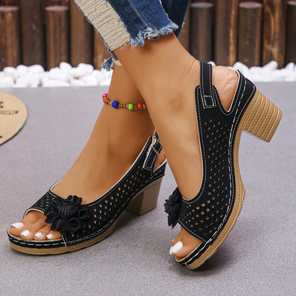 Sandalias Cuña Estilo Romano