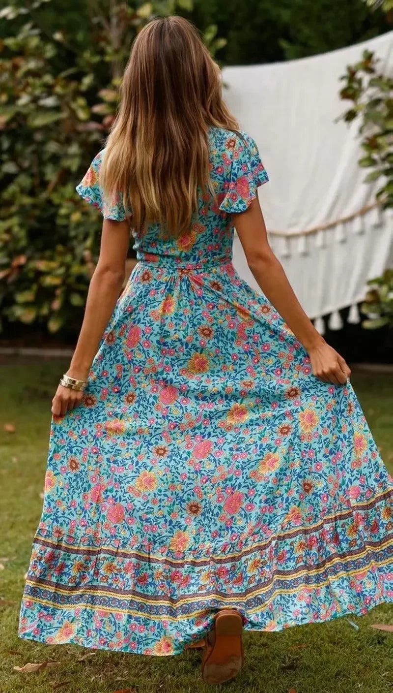 Vestido Maxi Bohemio Floral