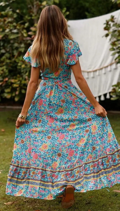 Vestido Maxi Bohemio Floral
