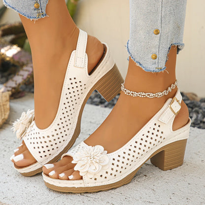 Sandalias Cuña Estilo Romano
