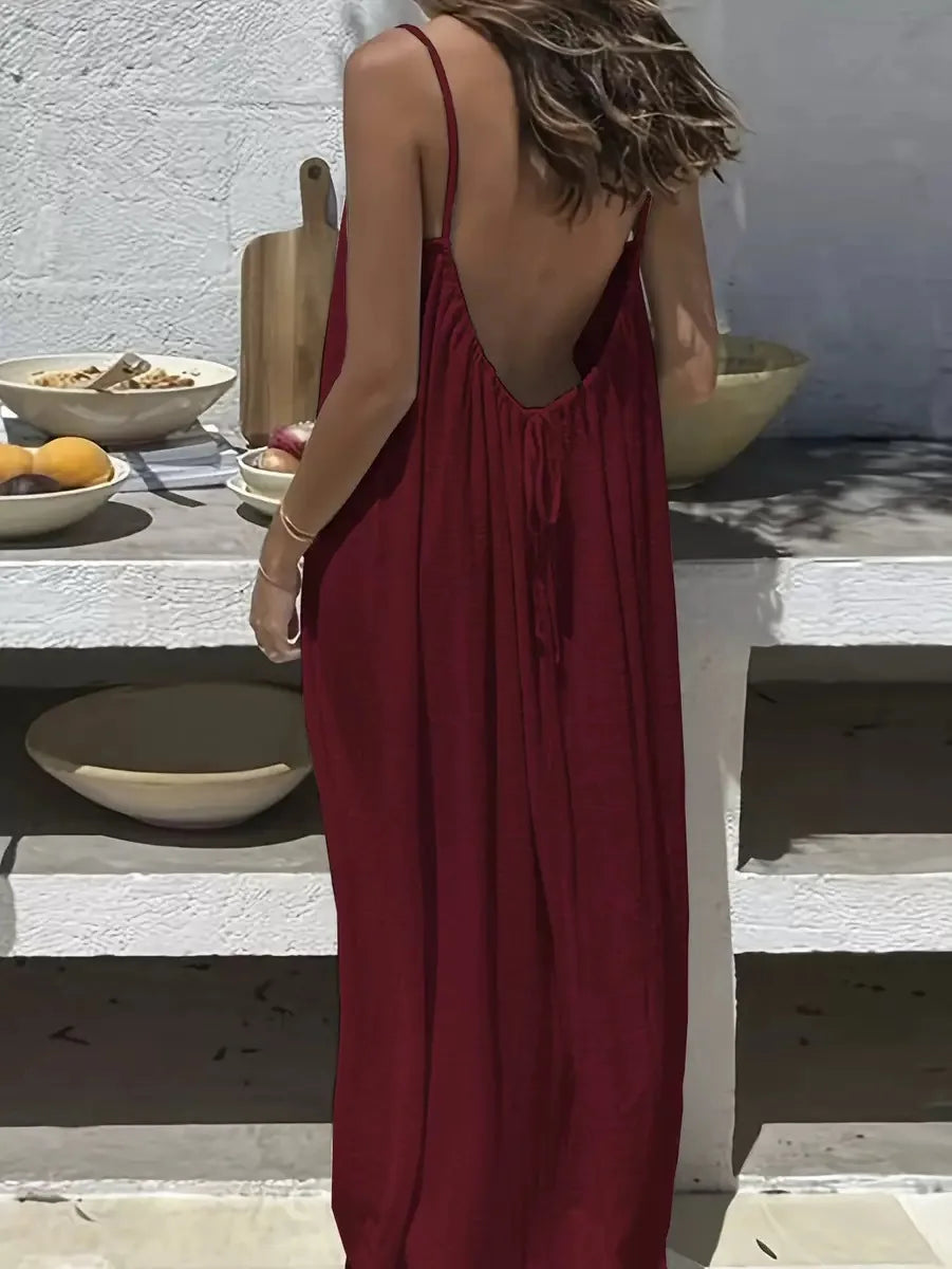 Vestido Anabelle Largo con Escote Halter
