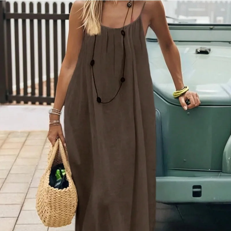 Vestido Anabelle Largo con Escote Halter