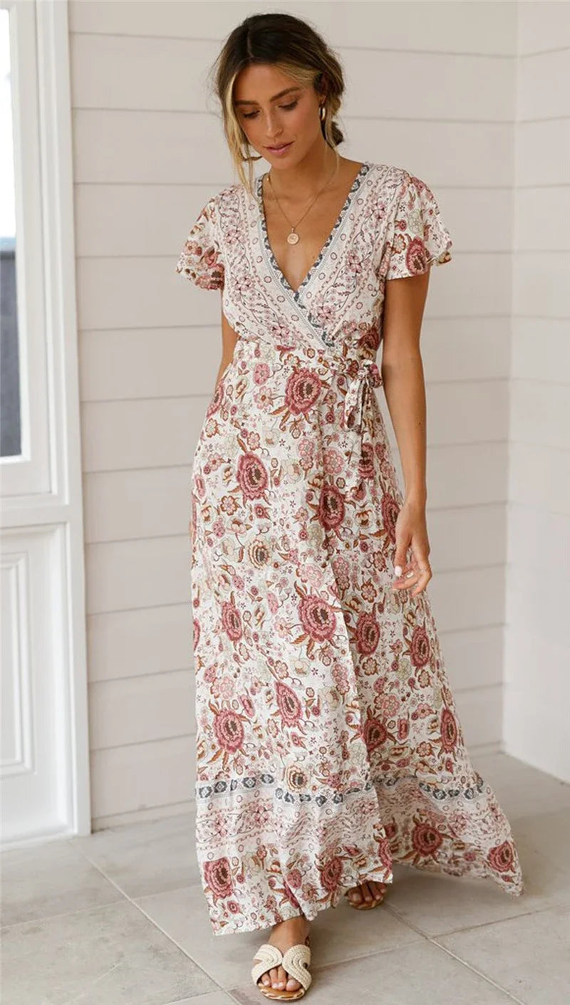 Vestido Maxi Bohemio Floral