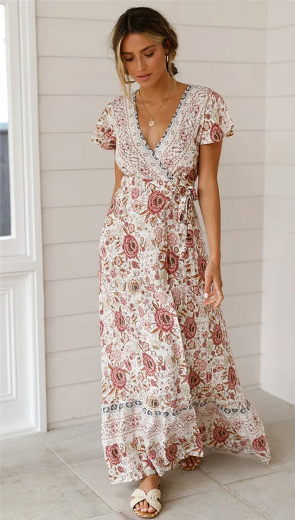 Vestido Maxi Bohemio Floral