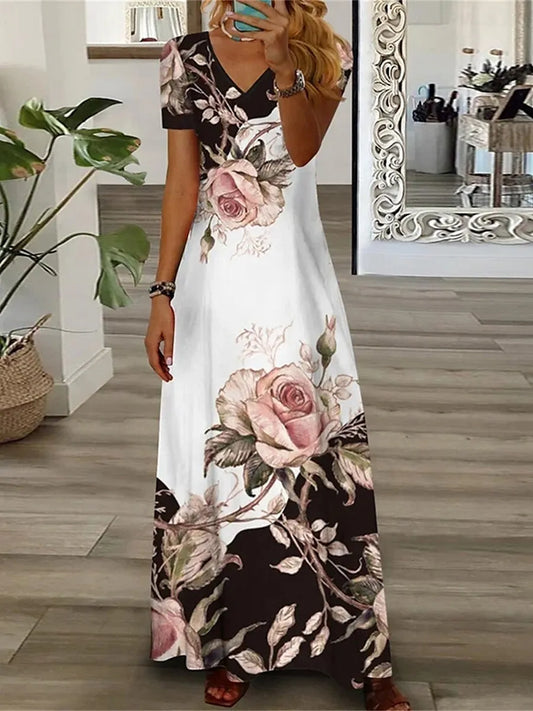 Vestido Largo Floral Elisa