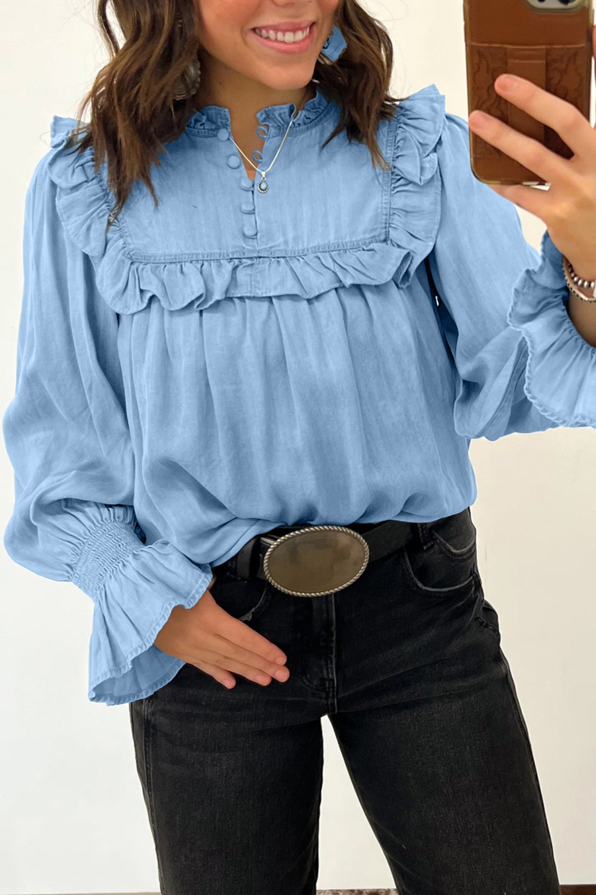 Blusa azul