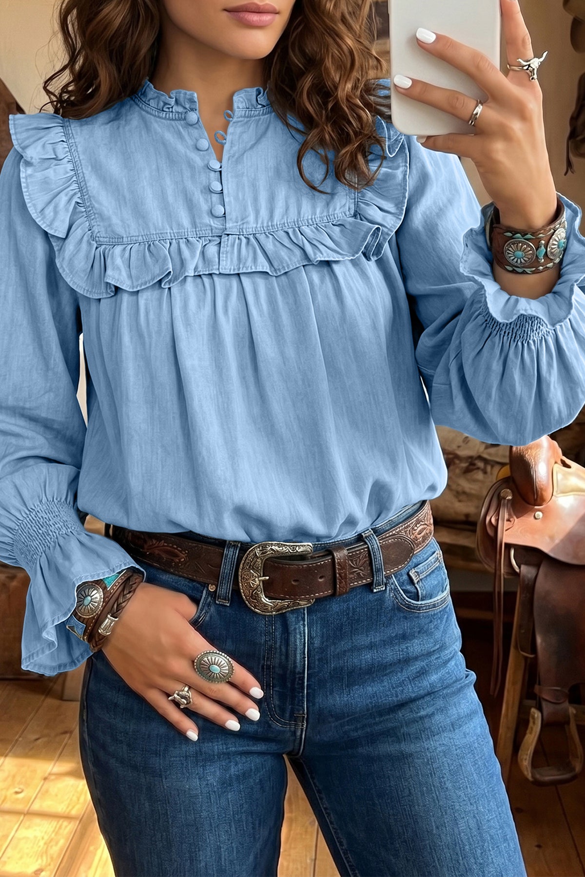 Blusa azul