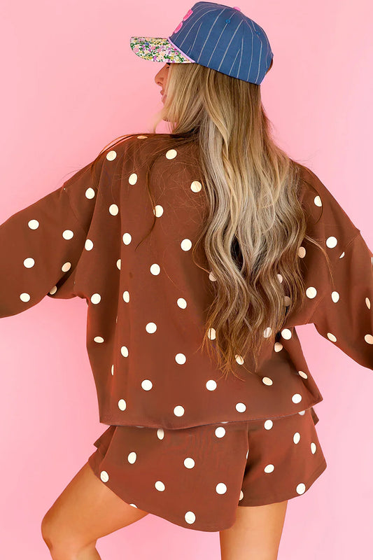 Conjunto de lunares con falda pantalón